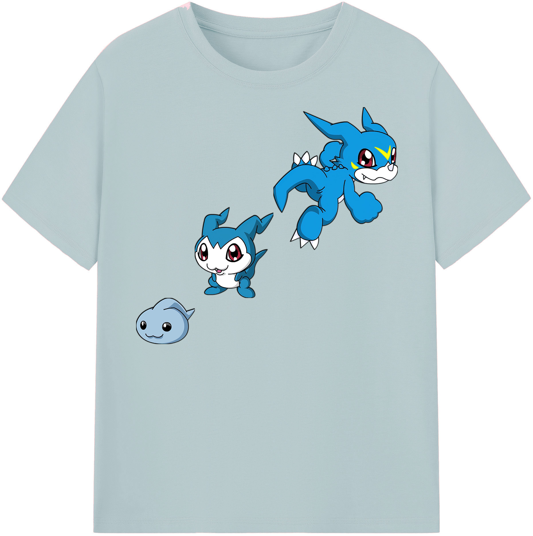 （画像用） Digimon デジタルモンスター/デジモン 綿100％半袖Tシャツ（フロントプリント）